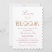 Invitation Roses Roses Roses Roses Roses Bleues L'amour est e (Devant)