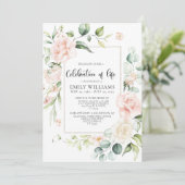 Invitation Roses Roses Roses Roses Roses Rose Célébration de (Debout devant)