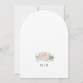 Invitation Roses Roses Roses Roses Roses Rose Élégant Mariage (Dos)