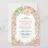 Invitation Roses Roses Roses Roses Roses Roses Arch Floral en (Devant)