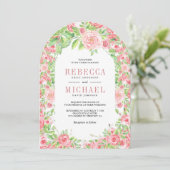 Invitation Roses Roses Roses Roses Roses Roses Arch Floral en (Debout devant)