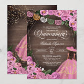 Invitation Roses Roses Roses Roses Roses Roses Roses Charro R (Devant / Derrière)