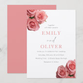 Invitation Roses Roses Roses Roses Roses Roses Roses Roses Ro (Devant / Derrière)