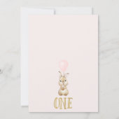 Invitation Roses Roses Roses Roses Un Lapin Tournant Un 1Er A (Dos)