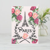 Invitation Roses Roses Roses Vintage de Paris (Debout devant)