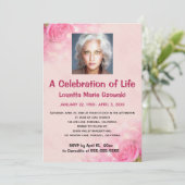 Invitation Roses roses rouges édifiables  Photo Célébration d (Debout devant)