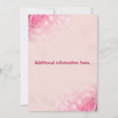 Invitation Roses roses rouges édifiables  Photo Célébration d (Dos)