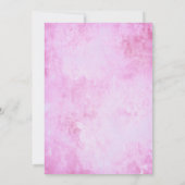 Invitation Roses roses vintages et anniversaire de plume (Dos)