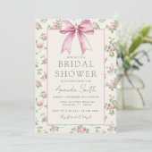 Invitation Roses roses Vintages Fête des mariées (Debout devant)