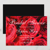 Invitation Roses Rouges (Devant / Derrière)