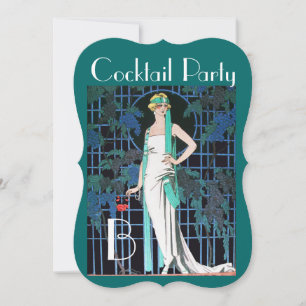 Invitation ROSES ROUGES À L'ANNIVERSAIRE DE NUIT Cocktail Par