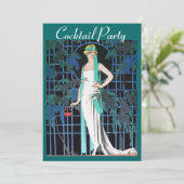 Invitation ROSES ROUGES À L'ANNIVERSAIRE DE NUIT Cocktail Par (Debout devant)