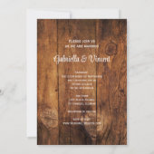 Invitation Roses rouges, Bit de cheval et Mariage campagnard  (Dos)