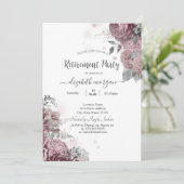 Invitation Roses Rouges Chic Retraite (Debout devant)