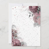Invitation Roses Rouges Chic Retraite (Dos)