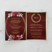 Invitation Roses rouges de Bourgogne toutes dans un code QR d (Intérieur)