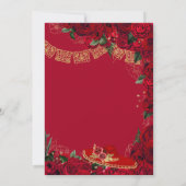 Invitation Roses rouges Elegant Charro Quinceanera (Dos)