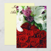 Invitation Roses Rouges et Lys Blancs_Invitation (Devant / Derrière)
