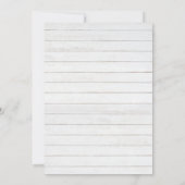 Invitation Roses Rouges Et Pins (Dos)