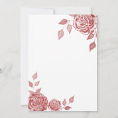 Invitation Roses rouges robe parties scintillant rouge Quince (Dos)
