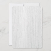 Invitation Roses rouges romantiques Baby shower rustique Invi (Dos)