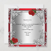 Invitation Roses Rouges Silver Chaussures haute talon N'impor (Dos)