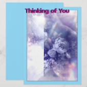 Invitation Roses Tendres (Devant / Derrière)
