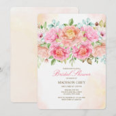 Invitation Roses Thé Hybrides (Devant / Derrière)