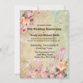 Invitation Roses vintages (Devant)