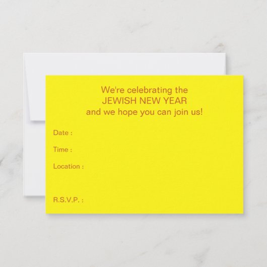 Invitation rosh hashanah (Dos)