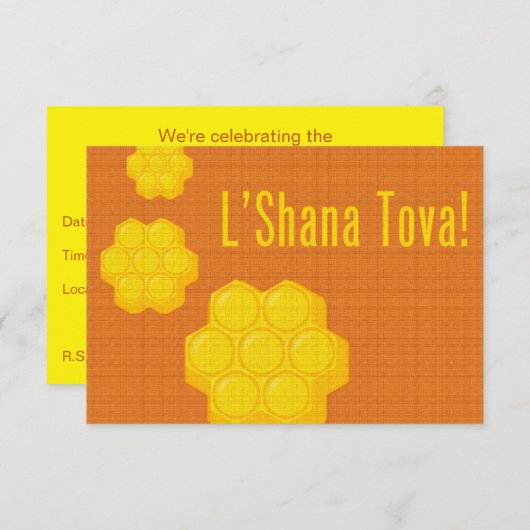 Invitation rosh hashanah (Devant / Derrière)