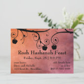 Invitation Rosh Hashanah Apple Silhouette (Debout devant)