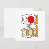 Invitation Rosh Hashanah kawaii Chats - Nouvel An juif (Devant / Derrière)