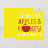 Invitation Rosh Hashanah - si cela implique des pommes et du (Devant / Derrière)