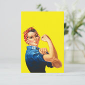Invitation Rosie Le Riveter (Debout devant)