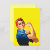 Invitation Rosie Le Riveter (Devant / Derrière)