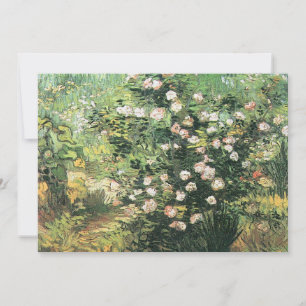 Invitation Rosier en Fleurs par Vincent van Gogh