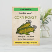 Invitation Rôt de maïs modifiable (Debout devant)