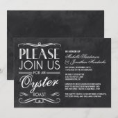 Invitation Rôti d'huître Vintage (Devant / Derrière)