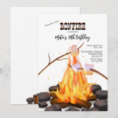 Invitation Rôtissage de guimauves (Devant / Derrière)