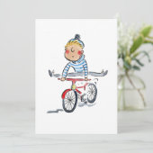 Invitation Roue à vélo (Debout devant)