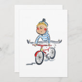 Invitation Roue à vélo (Devant / Derrière)