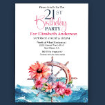 Invitation Roue à voile florale Nautique 21e anniversaire<br><div class="desc">Floral Voile Roue Nautique 21ème Anniversaire Invitation Pour Femmes. Il Est Facile De Changer L'Exemple De Texte En Vous Propre En Cliquant Sur Personnaliser. Cliquez Sur Personnaliser/Modifier Avec L'Outil De Création Pour Modifier Le Type De Police, La Couleur De Police, La Taille De Police, Ou Pour Ajouter/Supprimer/Modifier Le Texte Ou...</div>
