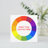 Invitation roue couleur (Debout devant)