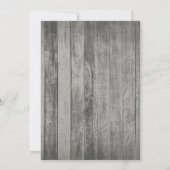 Invitation Roue de Chariot en Bois de Grange Rustique Fête de (Dos)