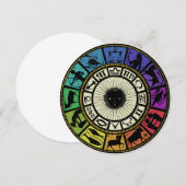 Invitation Roue vintage Zodiac (Devant / Derrière)