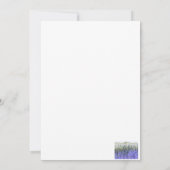 Invitation Roues Abstraites Couleurs violettes et blanches (Dos)