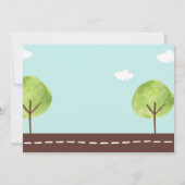 Invitation Roues dans l'autobus Fête des autobus scolaires In (Dos)