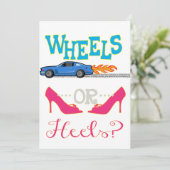 Invitation Roues ou talons (Debout devant)