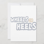 Invitation Roues ou talons (Dos)